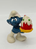 1978 Smurfs Cake Smurf Schleich Peyo PVC mini figure