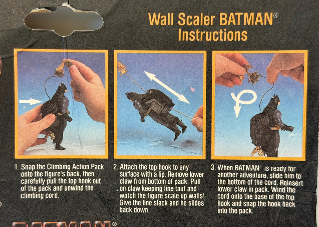 Vintage Kenner Batman the Dark Knight Collection Wall Scaler Batman