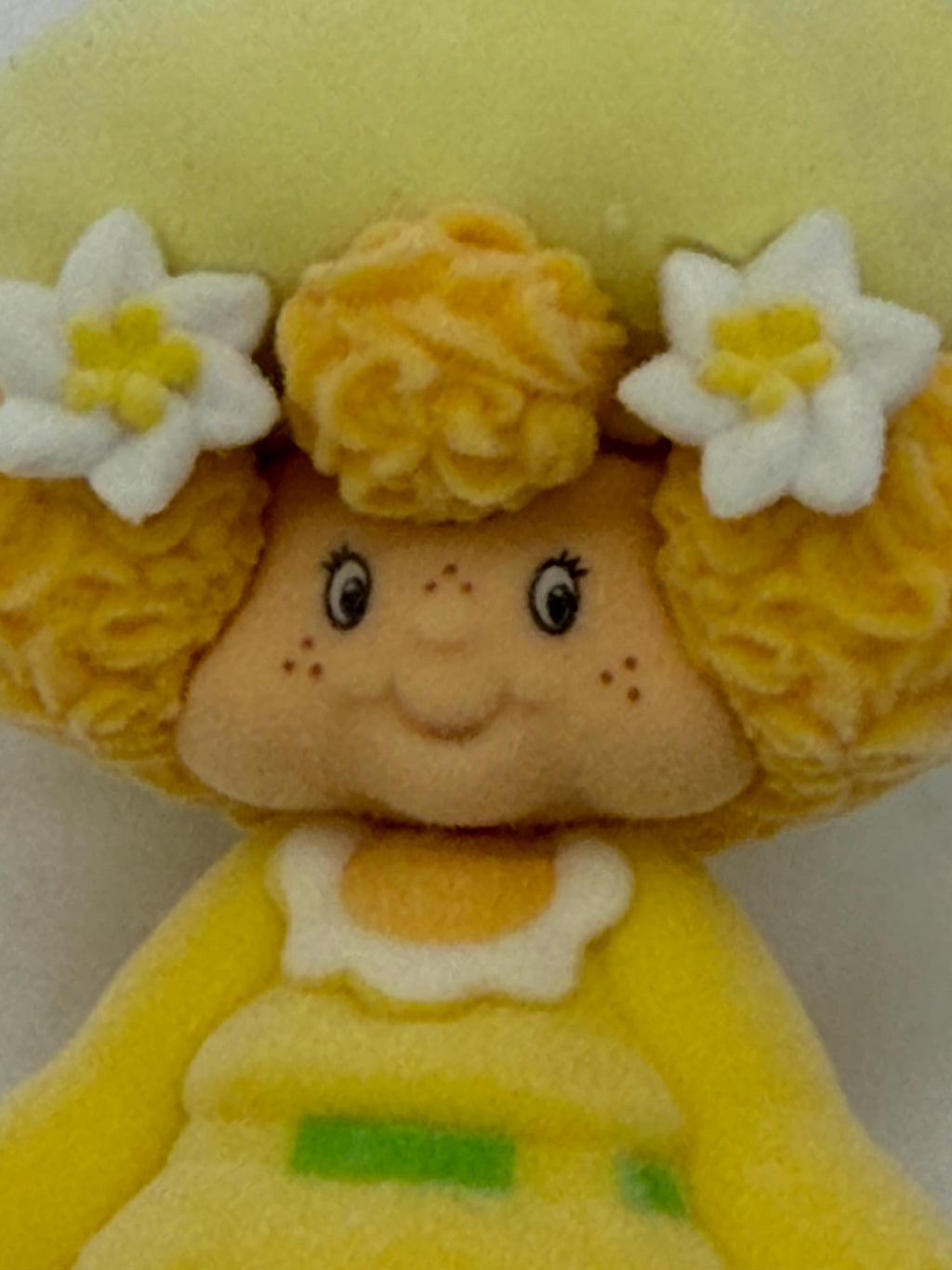Strawberry Shortcake  Lemon Meringue flocked hanger figure ornament