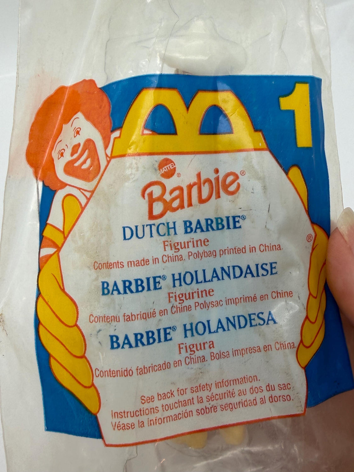 Vintage McDonald’s Happy Meal toy Barbie Around the World dolls 1-4 Kenya, Dutch, Japan, Mexican- sealed