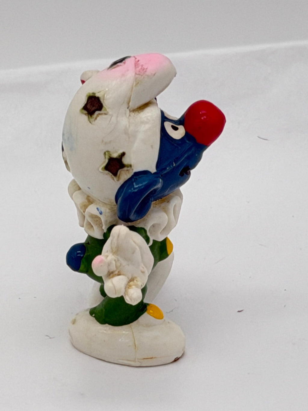 1977 Smurfs Jester (Clown) Smurf Schleich Peyo PVC mini figure