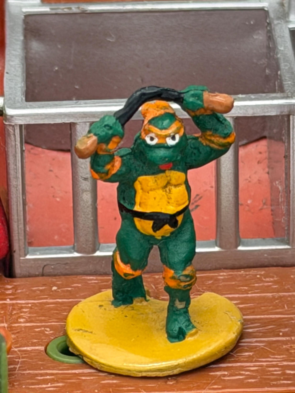 Vintage Teenage Mutant Ninja Turtles TMNT Playmates / Mirage Sewer Micro Leonardo playset