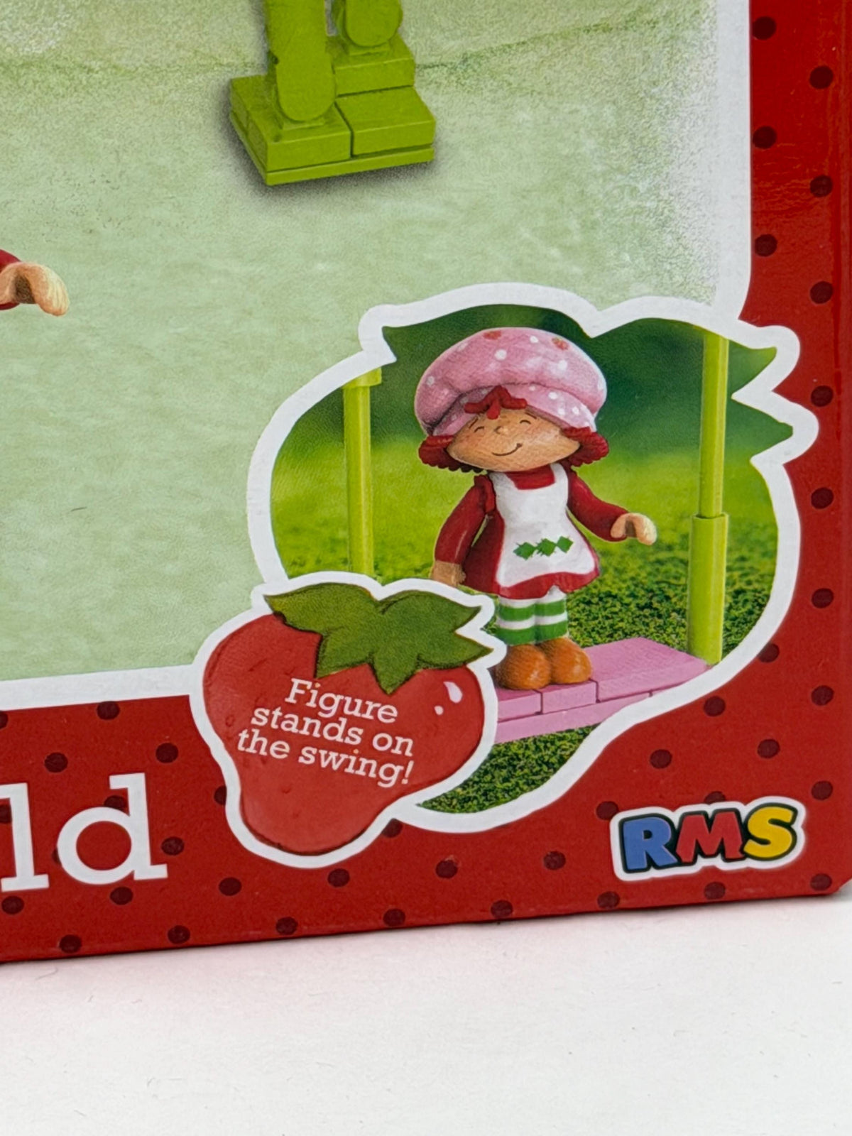 Strawberry Shortcake Swing Set Build brick playset and figure