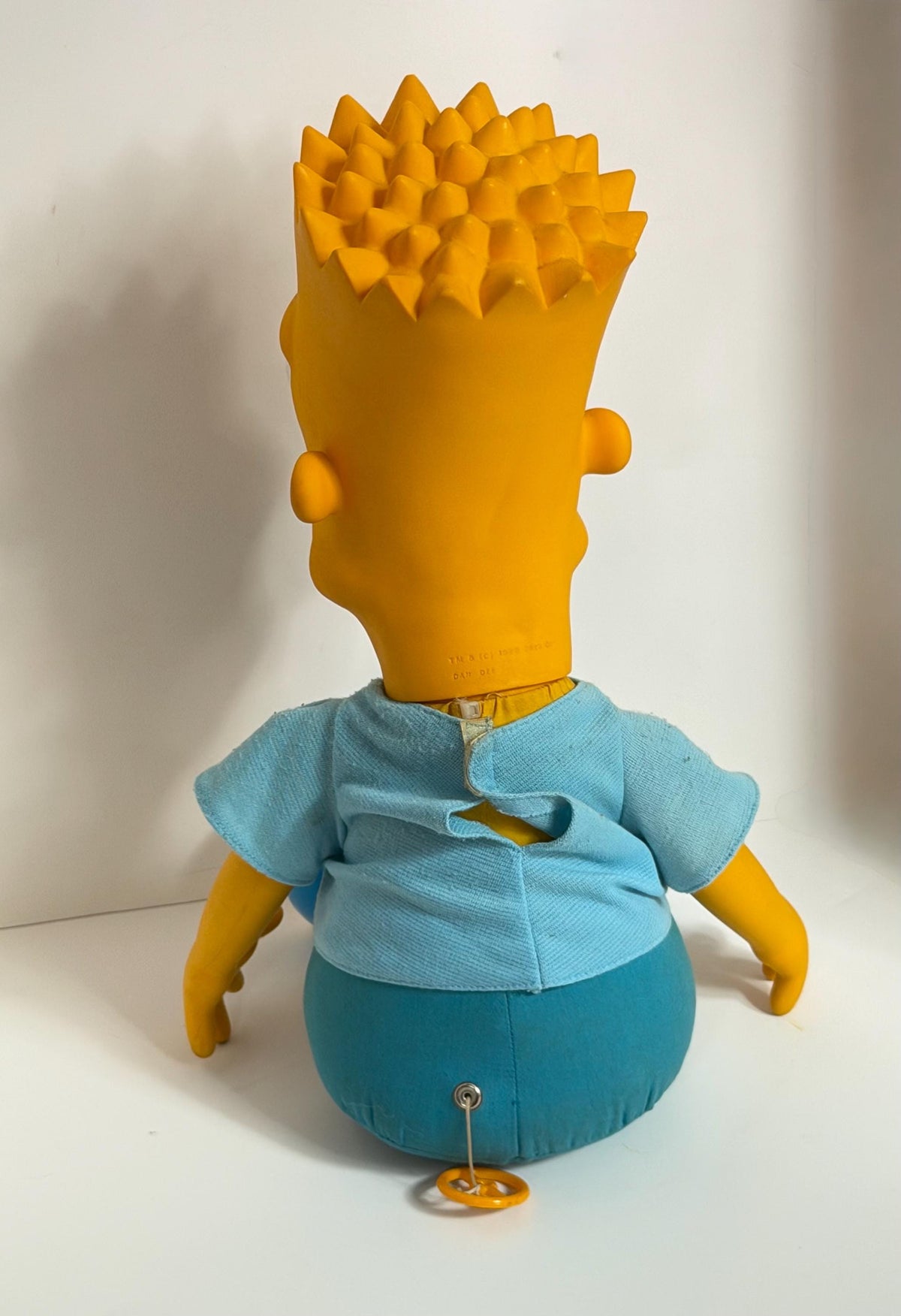 Vintage 1990 Bart Simpsons large  ring pull doll