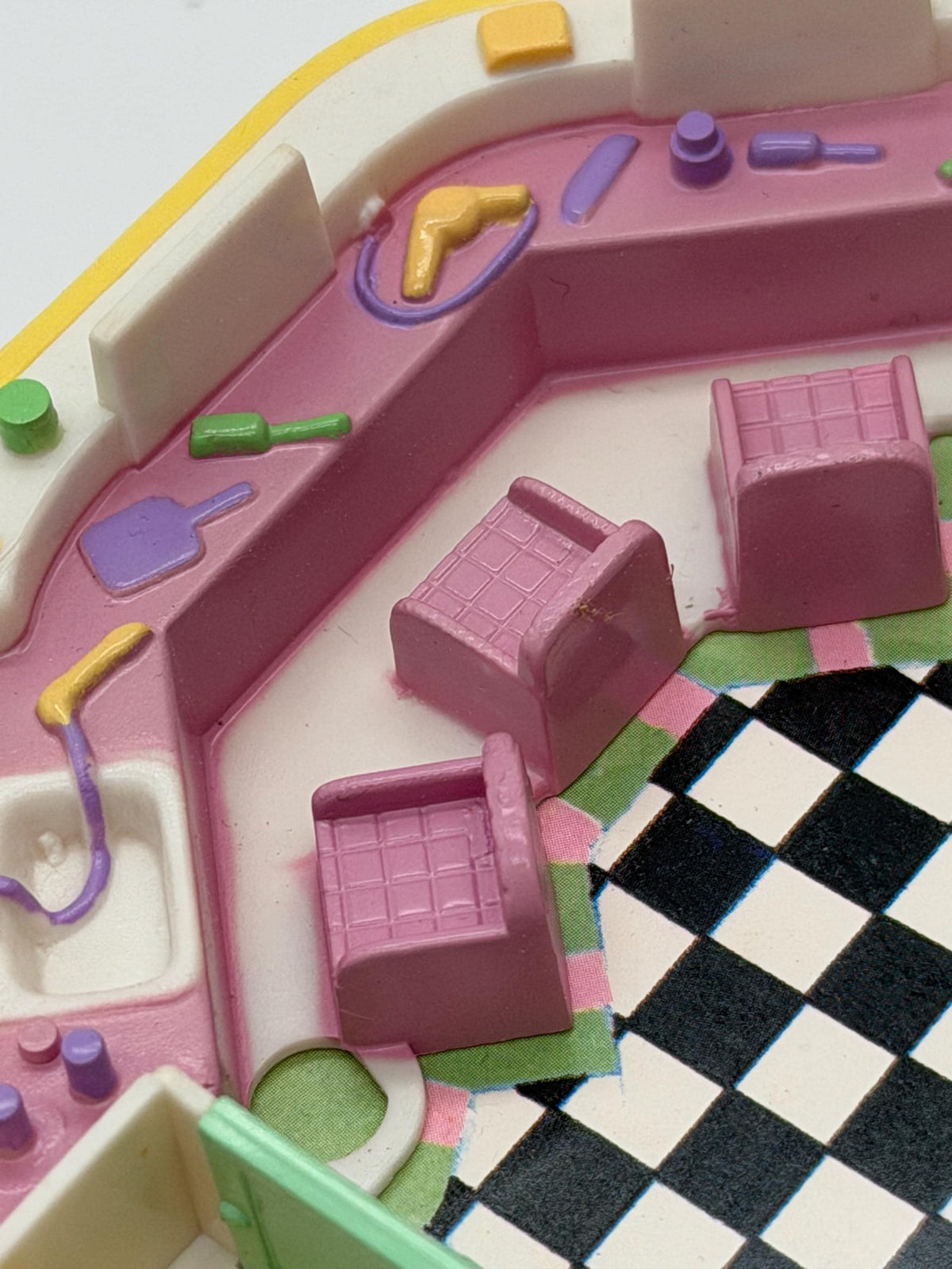 1990s Vintage Polly Pocket Bluebird Toys  Polly Hair Salon  compact playset