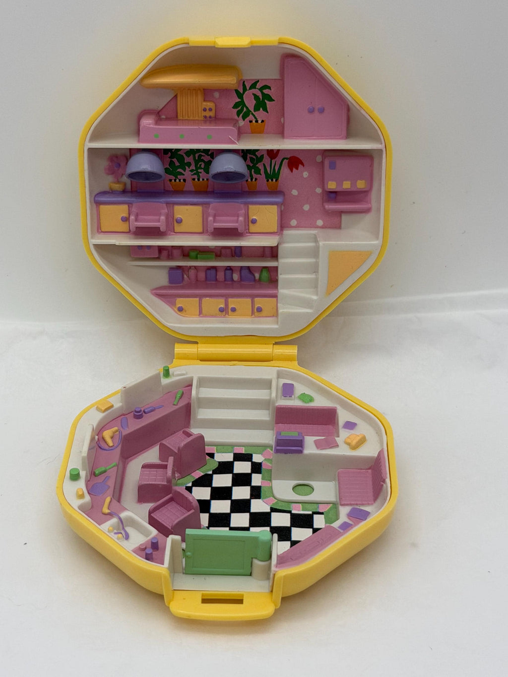 1990s Vintage Polly Pocket Bluebird Toys  Polly Hair Salon  compact playset