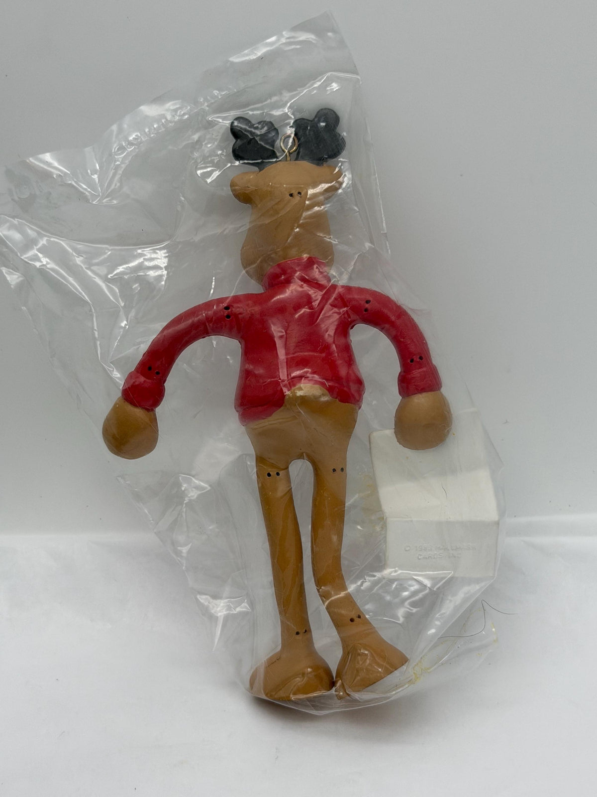 Vintage 1989 Hallmark Rodney Reindeer Bendy Rodney ornament with box