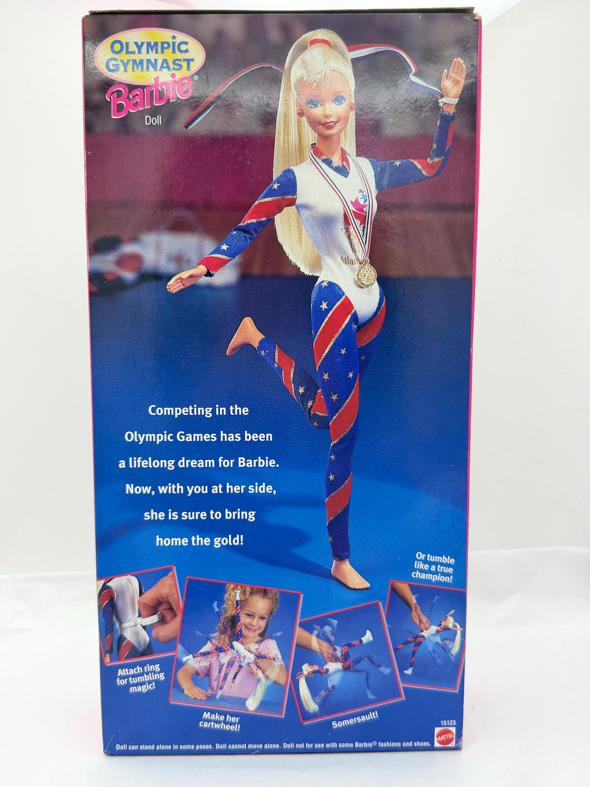 Vintage Olympic Gymnast Barbie officially licensed for 1996 Atlanta games