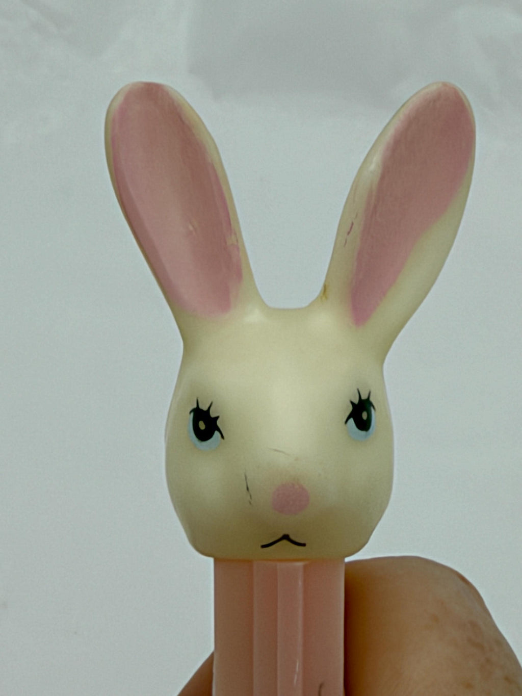 Vintage 1990s Easter lamb (no pupils) and Rabbit (fat eared) PEZ dispenser lot of 2