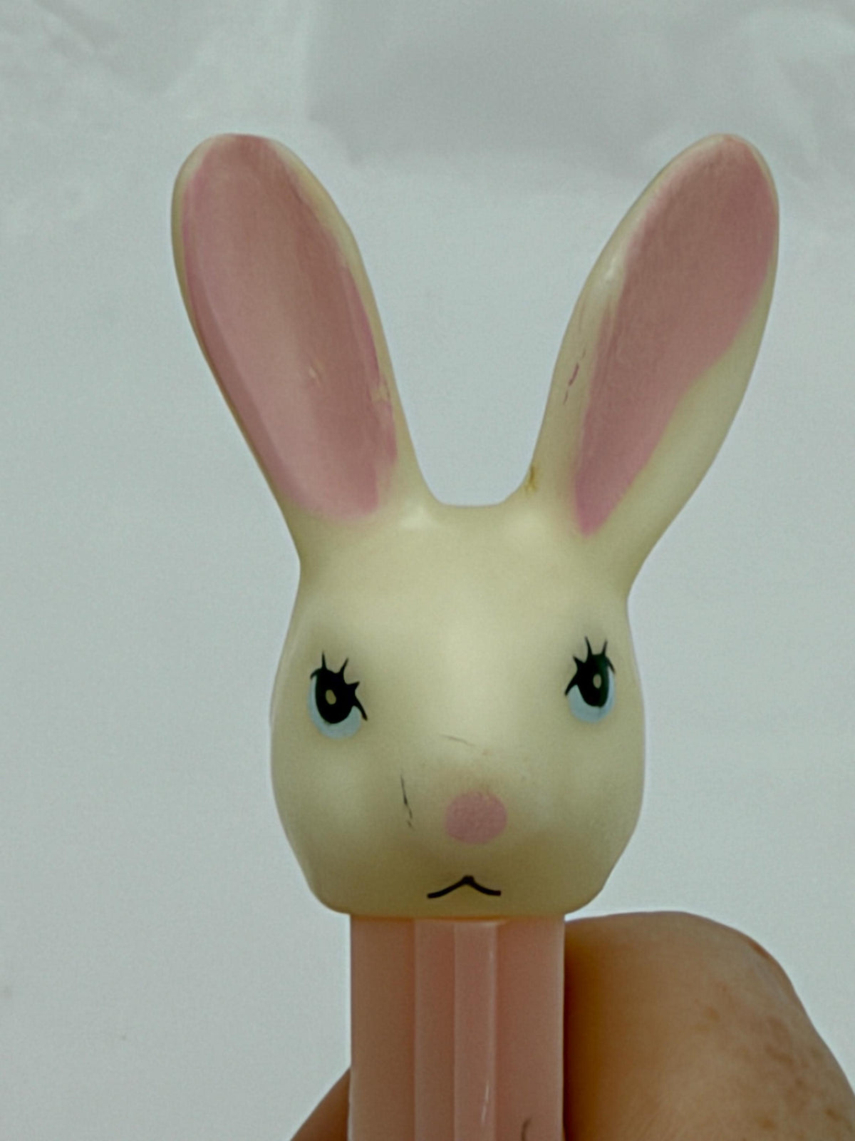 Vintage 1990s Easter lamb (no pupils) and Rabbit (fat eared) PEZ dispenser lot of 2
