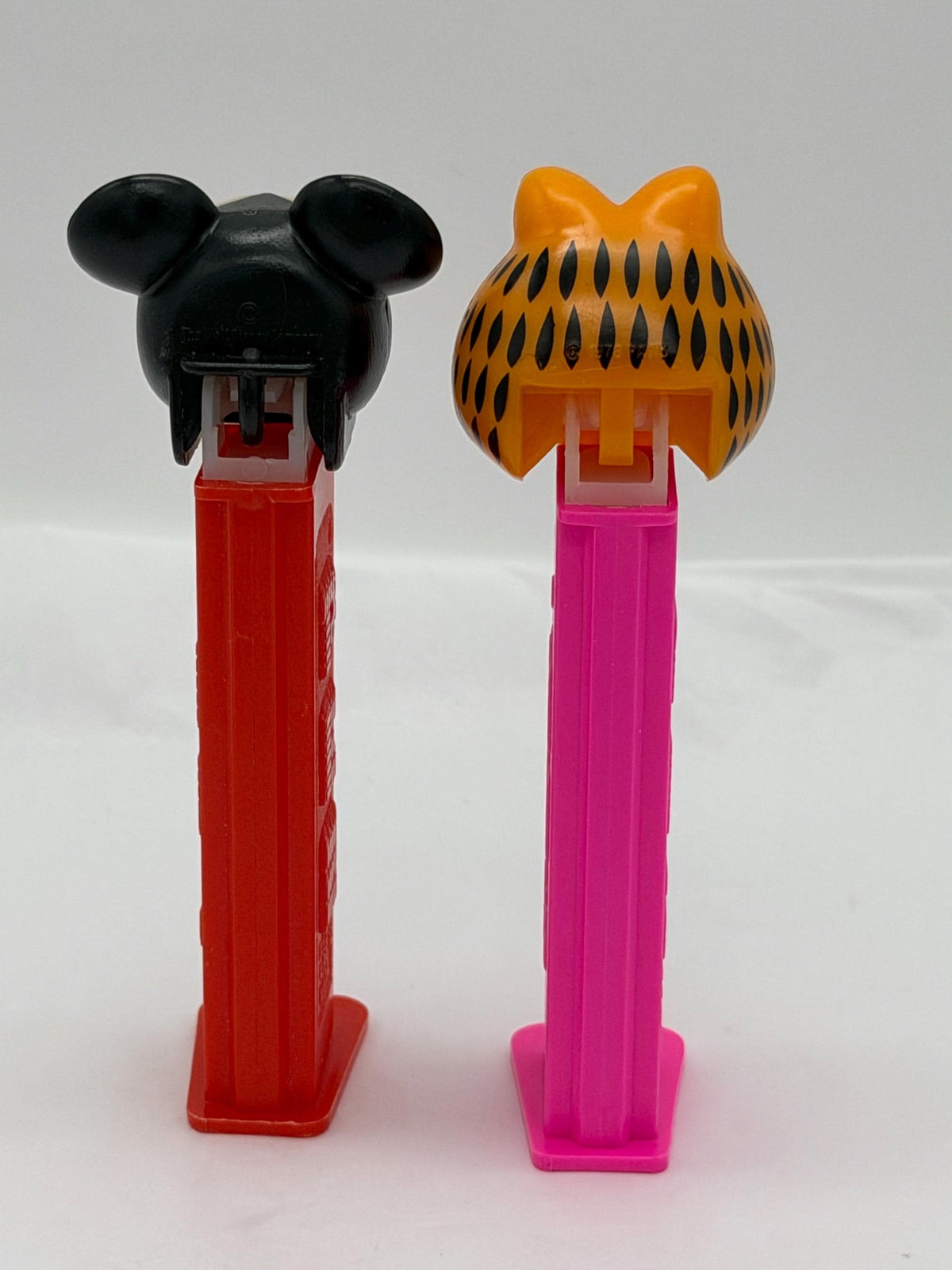 Vintage 1990s PEZ dispensers Garfield series 2 and Mickey Mouse lot