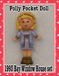 1993  Vintage Polly Pocket Polly replacement doll for Bay Window House set