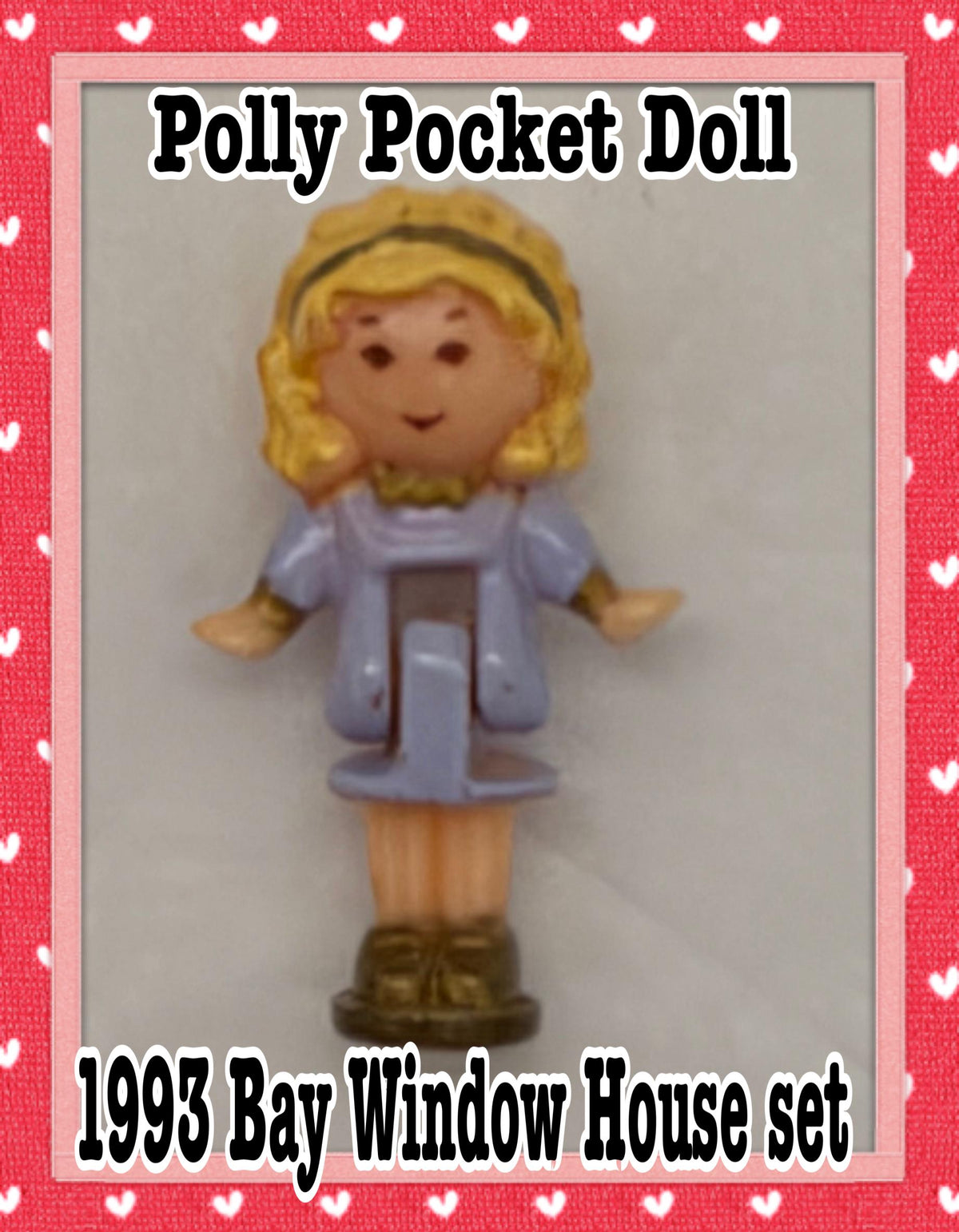 1993  Vintage Polly Pocket Polly replacement doll for Bay Window House set
