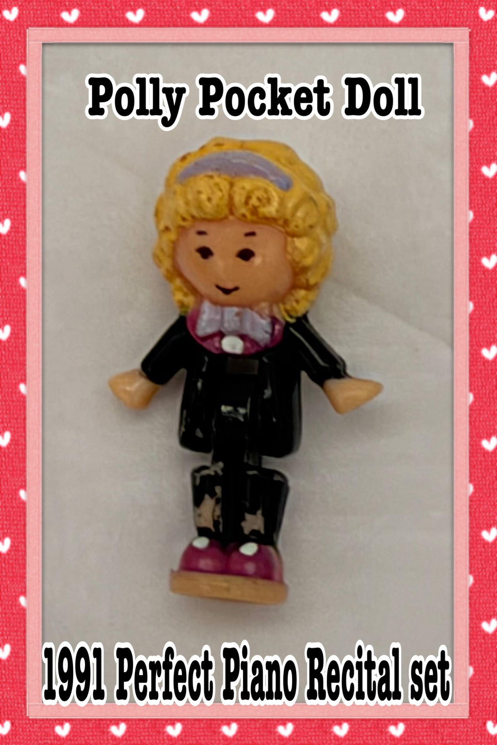 1991  Vintage Polly Pocket Polly replacement doll for Perfect Piano Recital