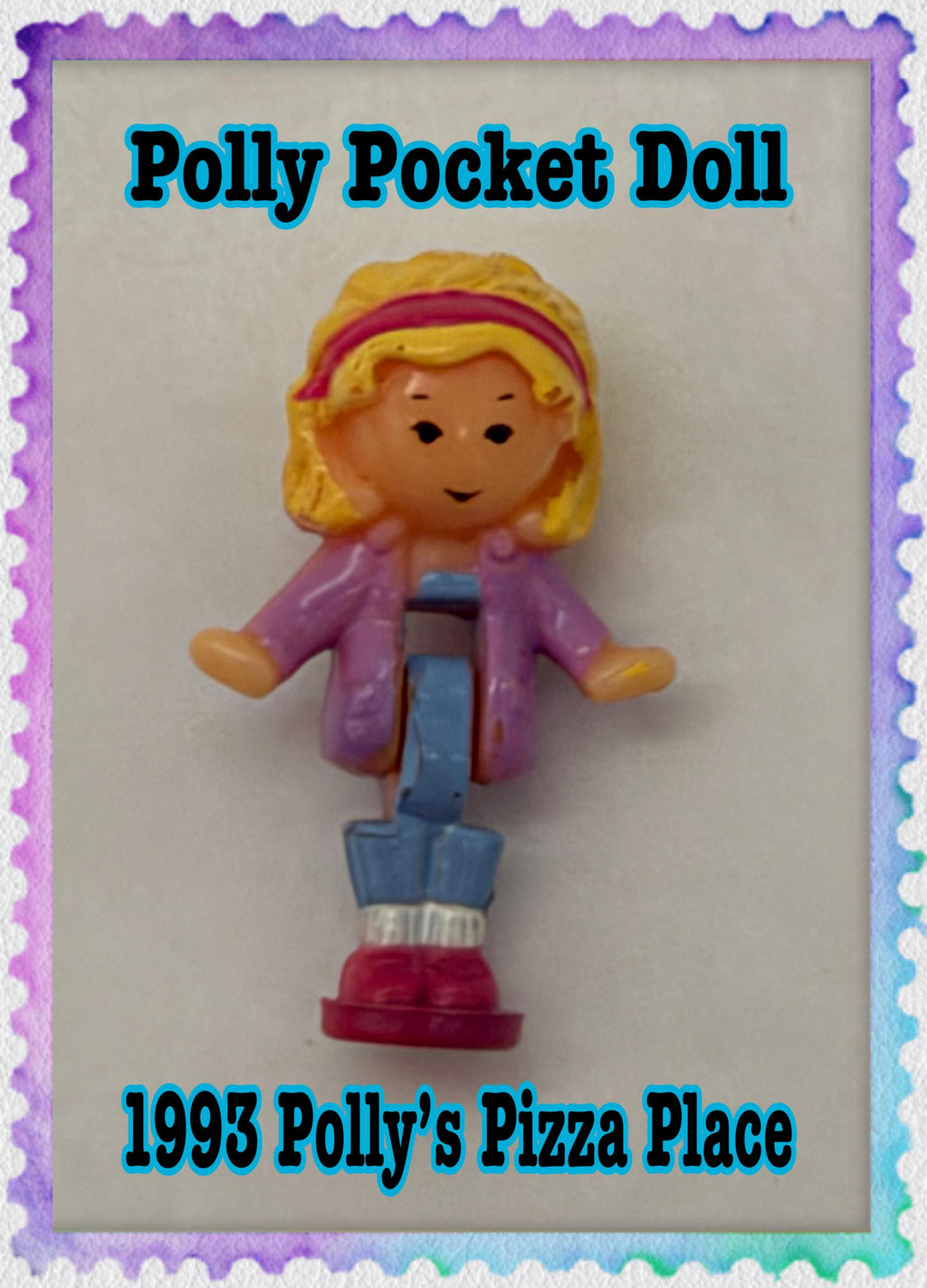 1993  Vintage Polly Pocket Polly replacement doll for Polly’s Pizza Place set
