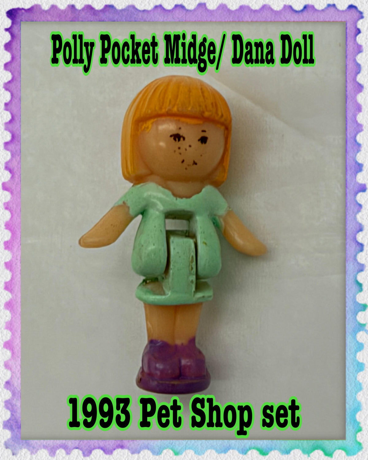 1993  Vintage Polly Pocket Midge/ Dana doll replacement doll for Polly’s Pet Shop playset